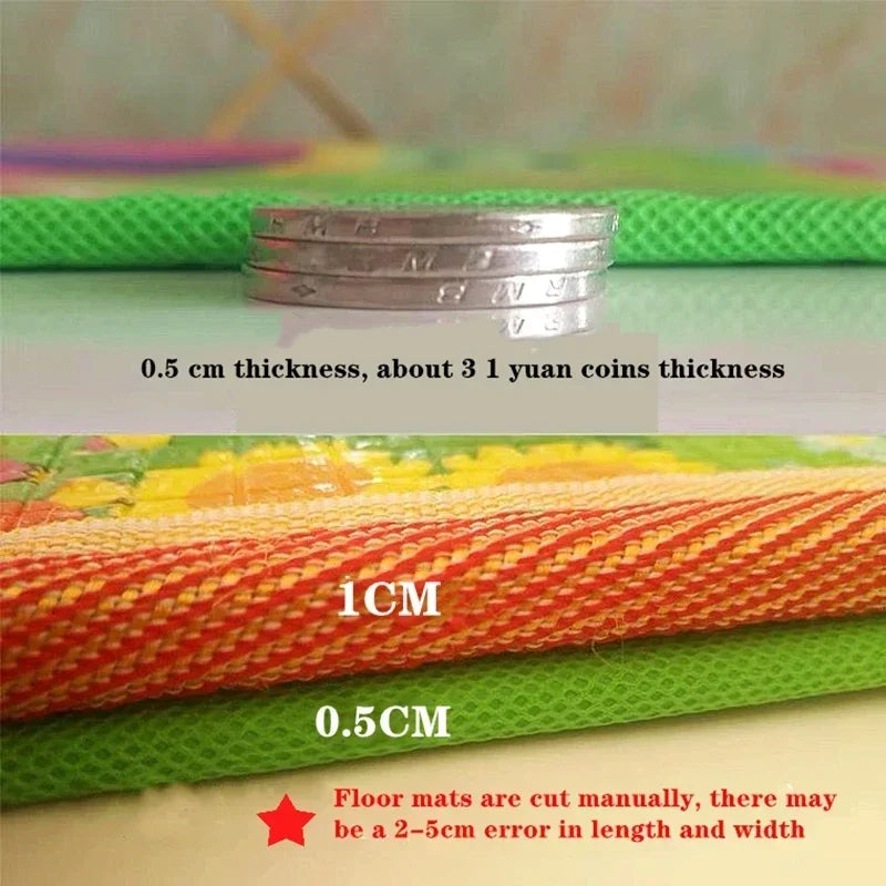Non-toxic Baby Crawling Play Mats 200cm X180cm