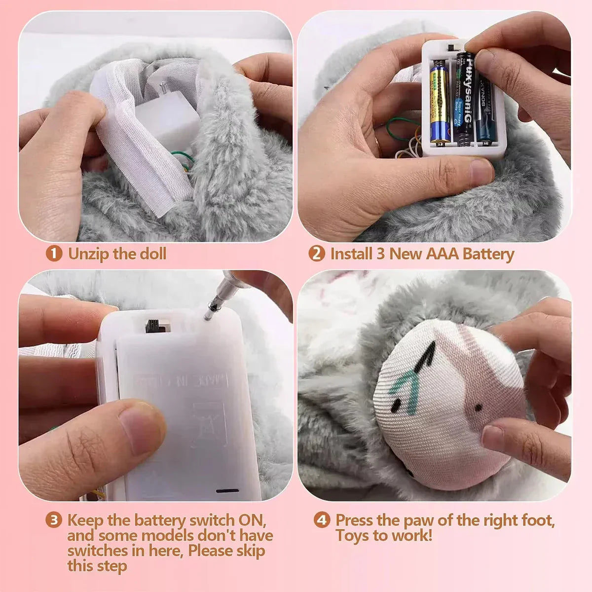 Breathing Bear Baby Soothing Otter Doll Toy