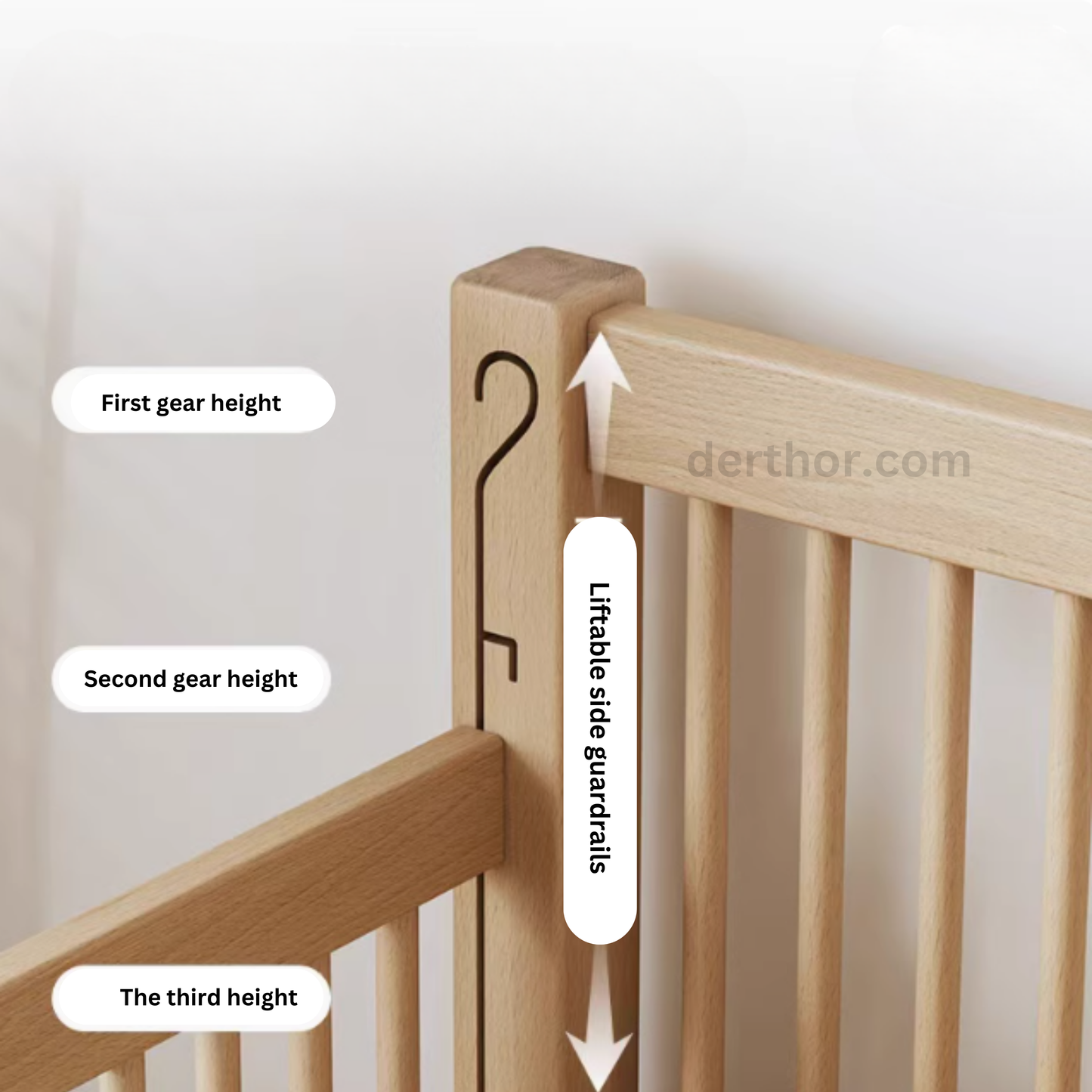 Modern Beech Children Bed for Bedroom