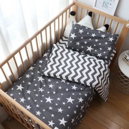 Nordic Striped Star Baby Bedding Set