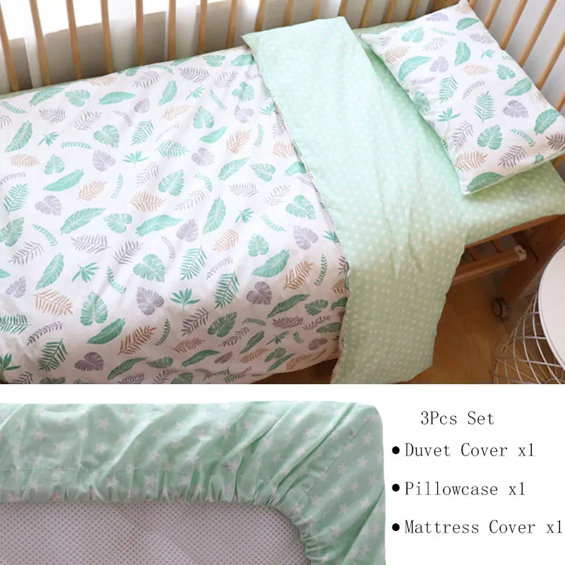 3Pcs Baby Bedding Set