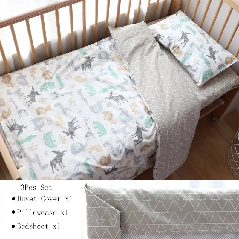 3Pcs Baby Bedding Set