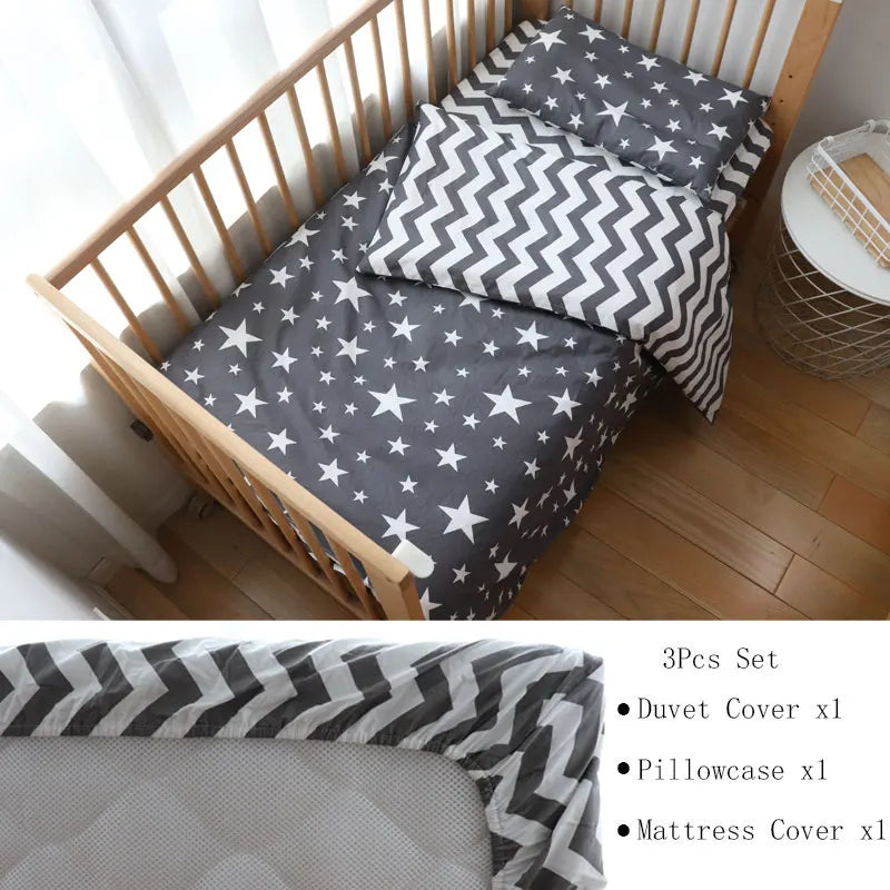 3Pcs Baby Bedding Set