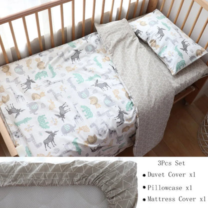 3Pcs Baby Bedding Set