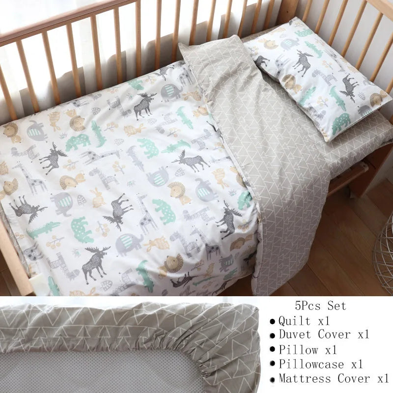 Nordic Cotton Baby Bedding Set