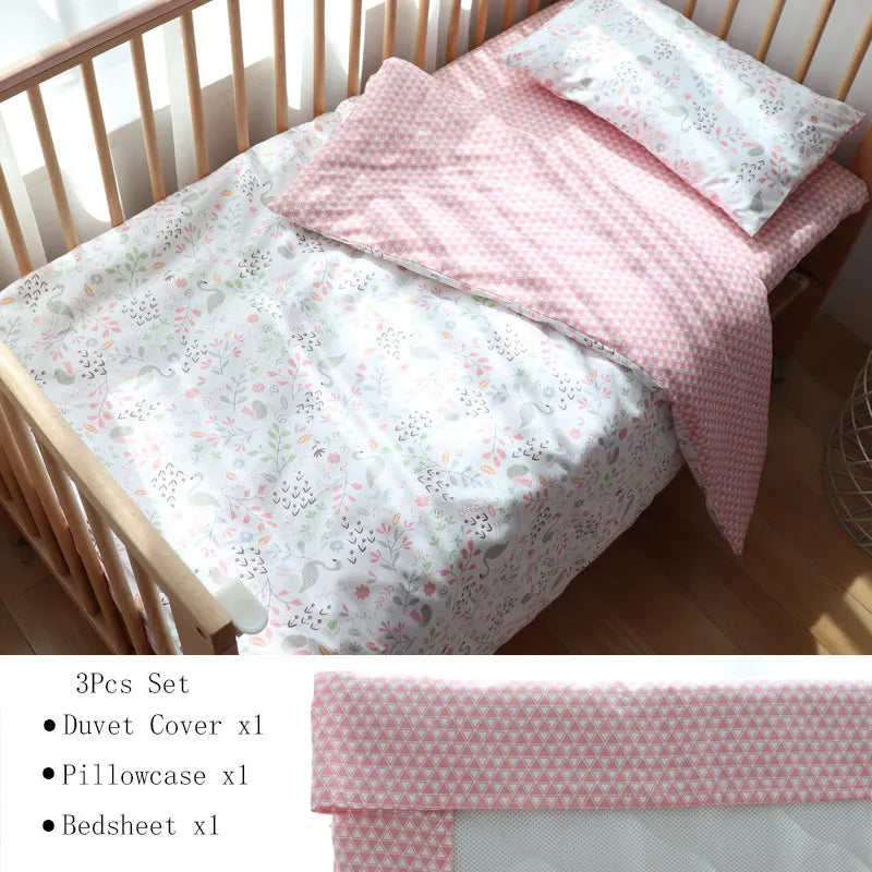 3Pcs Baby Bedding Set