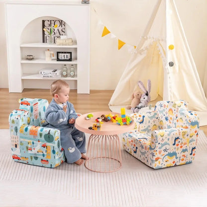 Cloud-Like Comfy Printed Kids Sofa