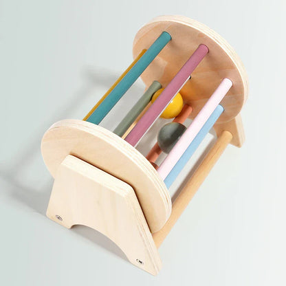 Baby Montessori Wooden Spinning Drum