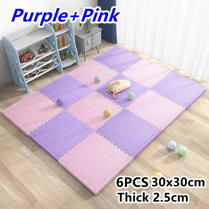 Baby Activity Gym Play Mats 6PCS 30x30cm