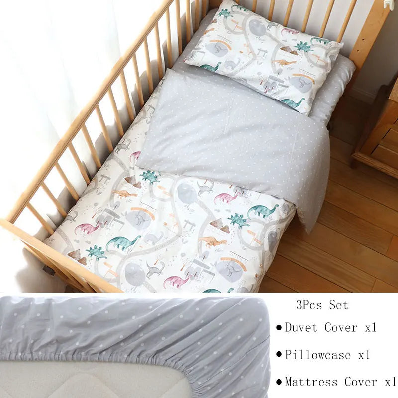 3Pcs Baby Bedding Set