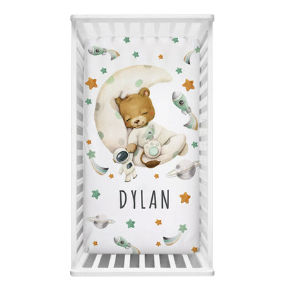 Space Bear Crib Bedding Set