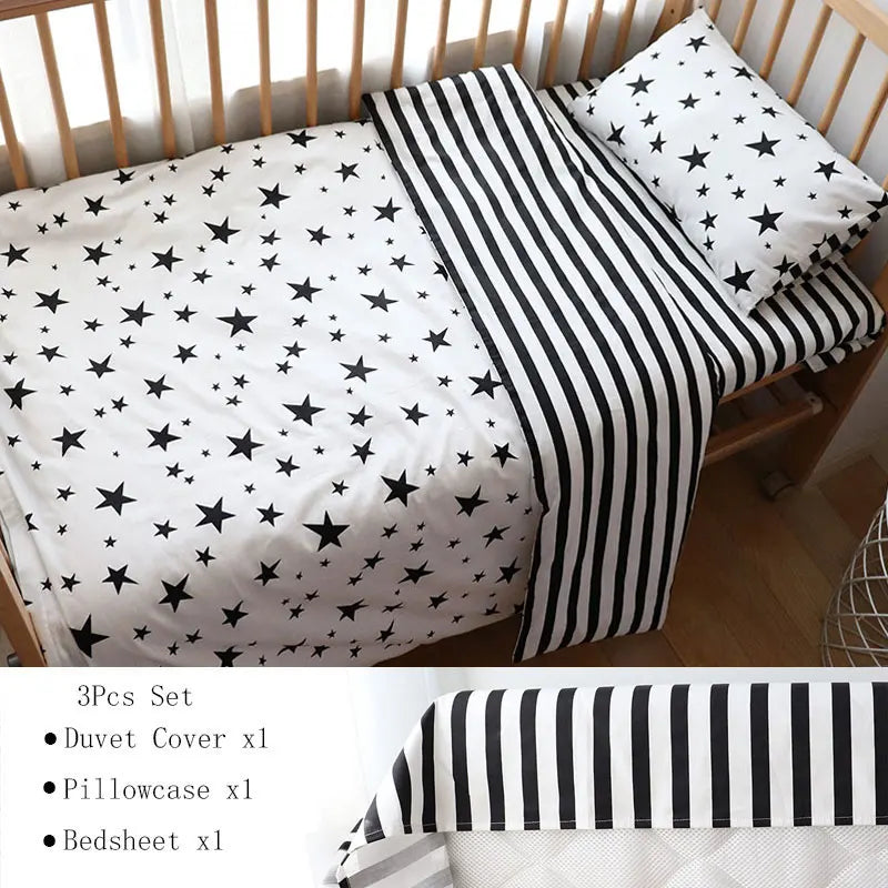 3Pcs Baby Bedding Set