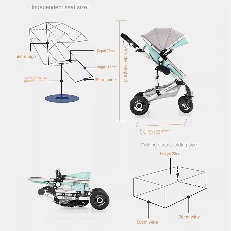 New High View Stroller