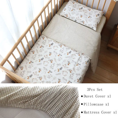 3Pcs Baby Bedding Set