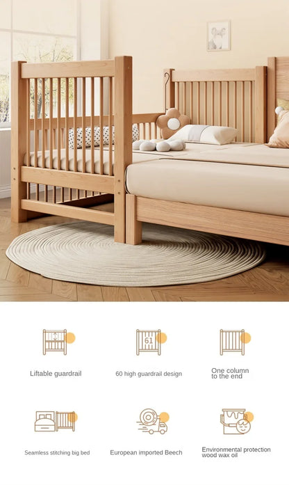 Modern Beech Children Bed for Bedroom