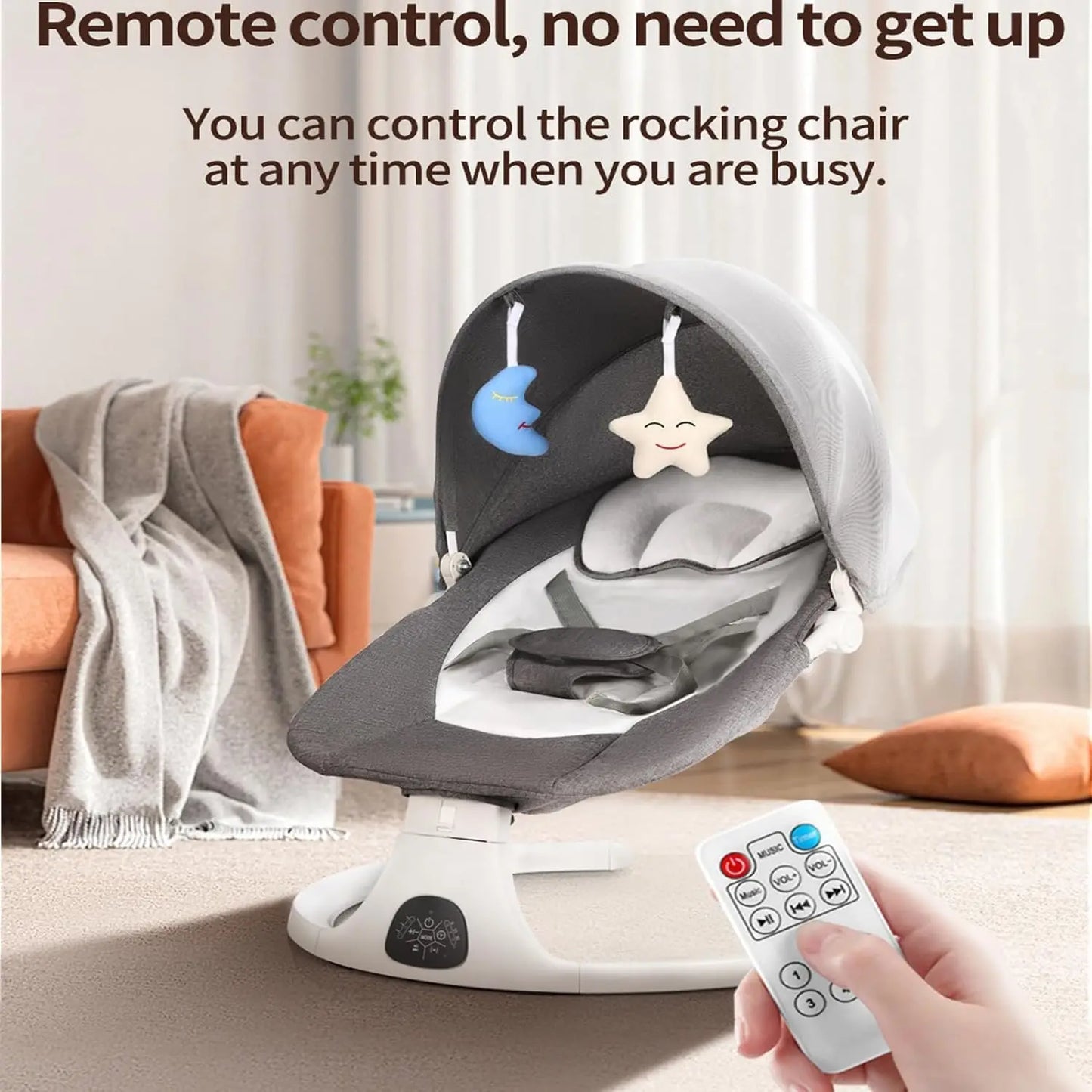 Electric Baby Rocker with Bluetooth