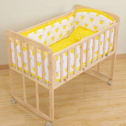 6pcs Cushion Cot Bumpers Baby Bedding set