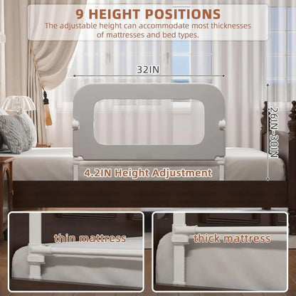 Adjustable Toddler Bed Rail Guard
