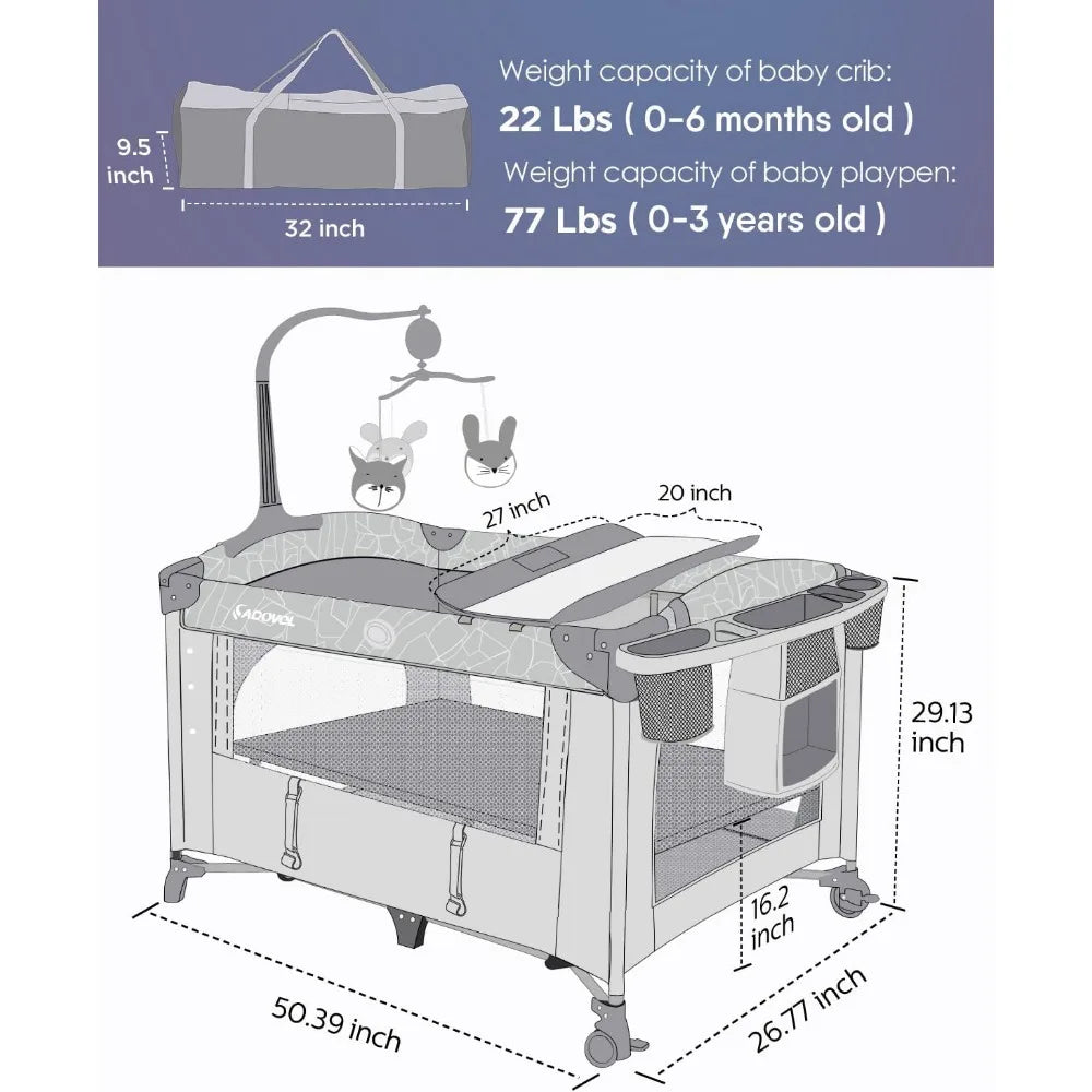 Baby Bassinet Bedside Crib