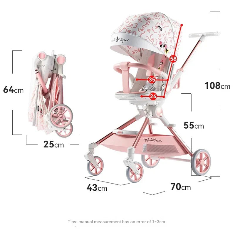 Pink Newborn Stroller