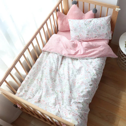 3 Pcs Baby Crib Bedding Set Cotton Bedding Set