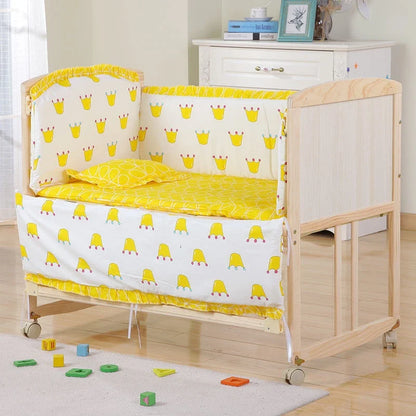 6pcs Cushion Cot Bumpers Baby Bedding set