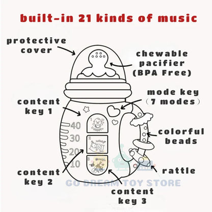 Baby Musical Feeding Bottle