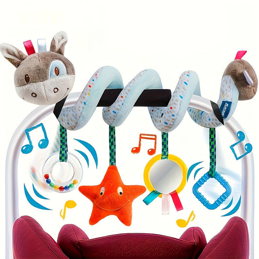 Spiral Plush Youngsters Car Seat Toy